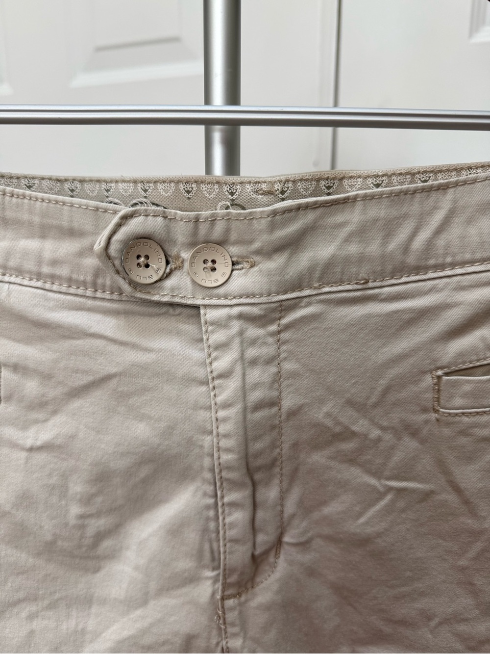 Bandolino Light Beige Casual Chino Pants - Picture 2 of 8